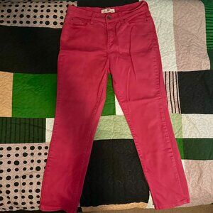 Levi's Hot Pink Skinny Jeans